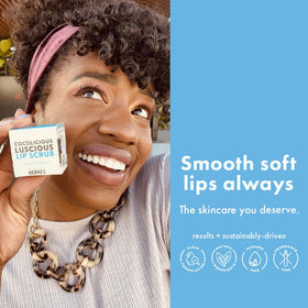 Handmade Heroes coconut sorbet in hand demonstrating easy scoop and gentle application