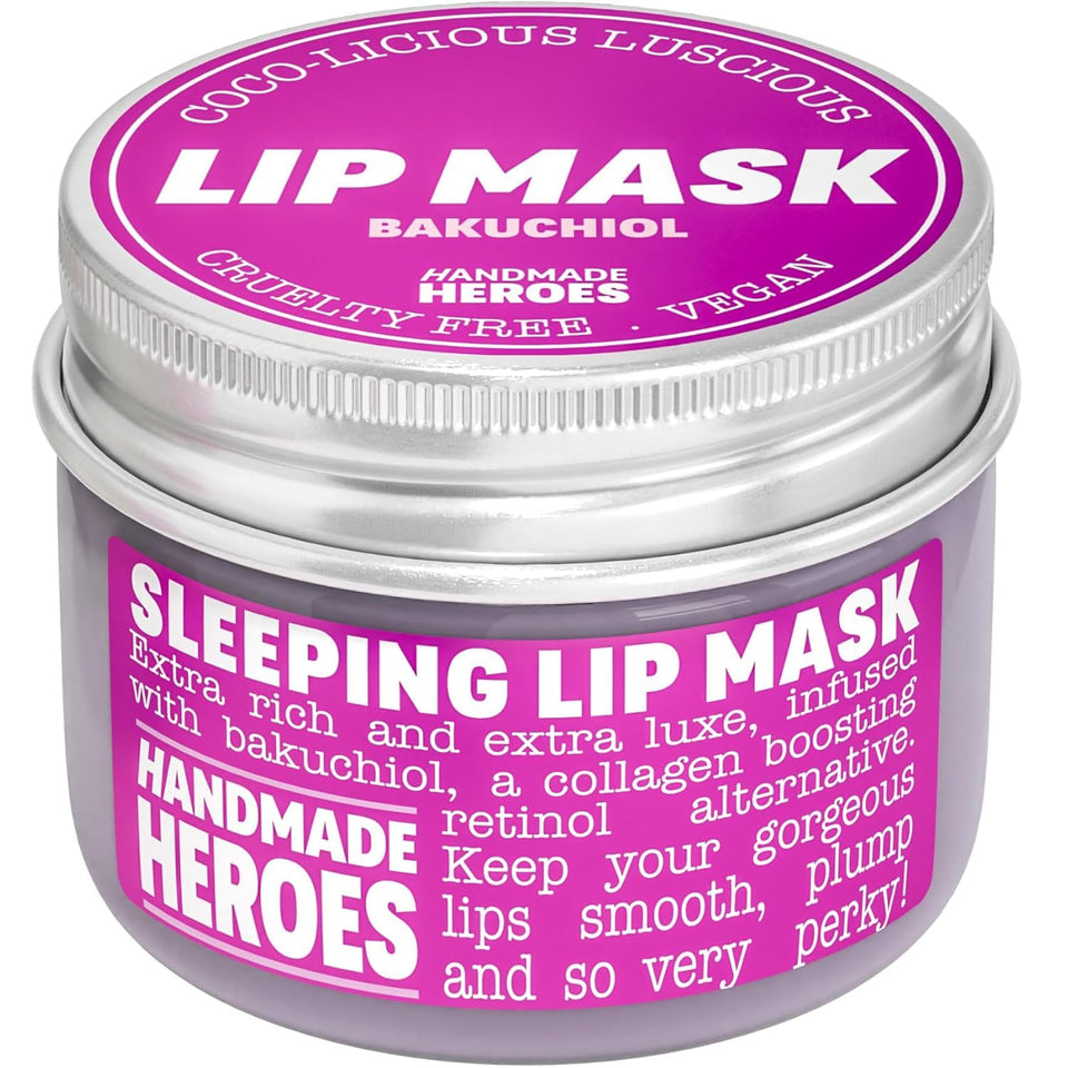 Handmade Heroes front jar view showing clean packaging and nourishing lip care