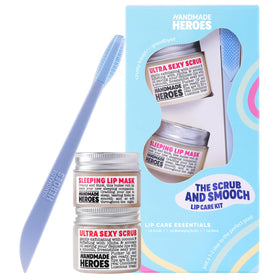 Handmade Heroes front packaging showing coconut lip kit benefits