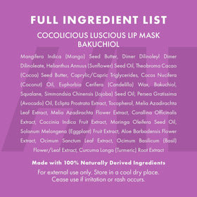 Handmade Heroes label closeup showing ingredient list and clean beauty promise