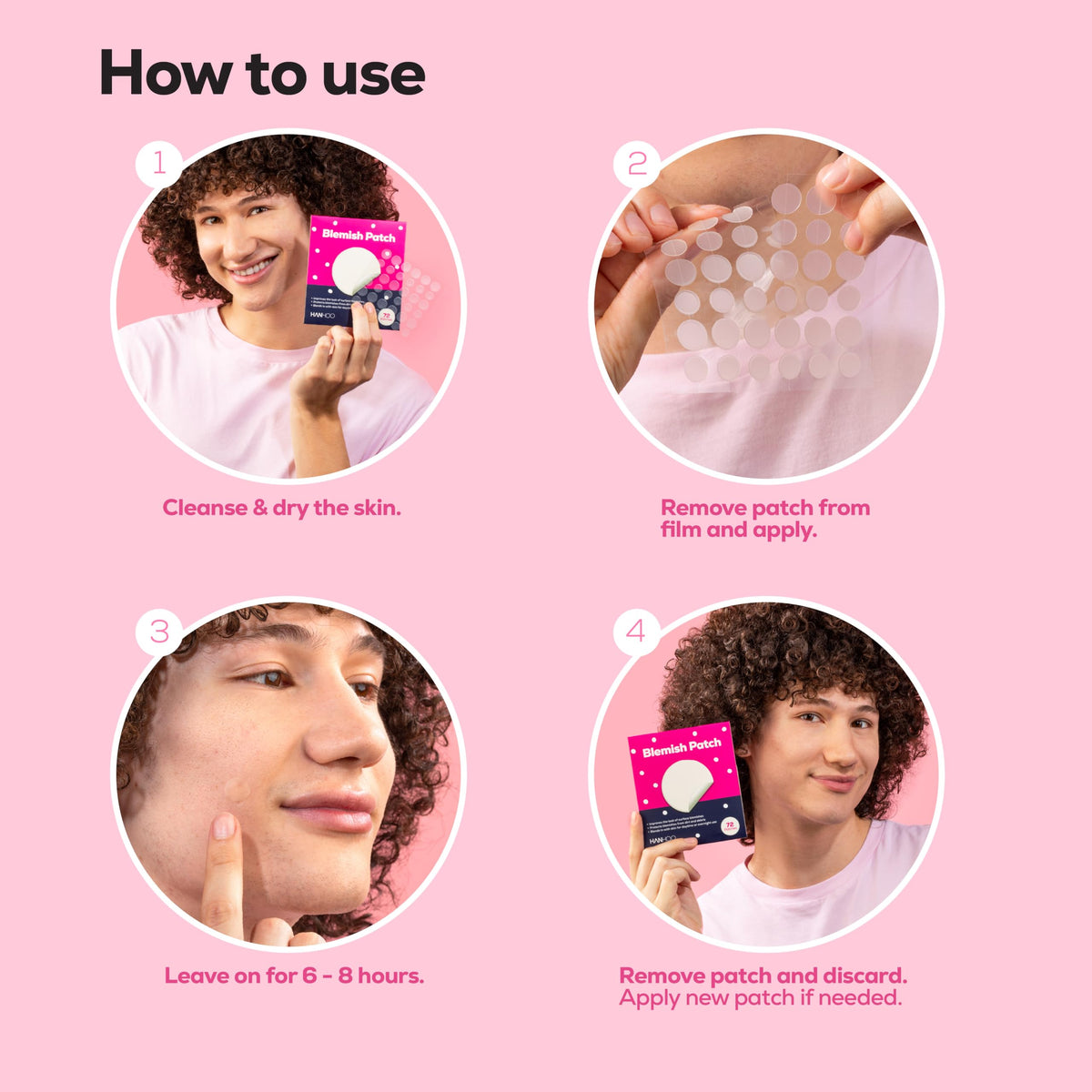 HANHOO patch applied on shoulder showing body blemish protection and comfort