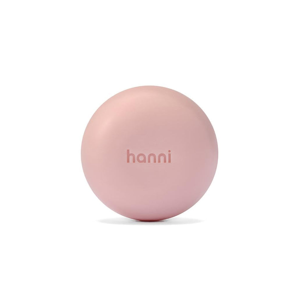 HANNI bottle front view showing clean design and travel size benefit