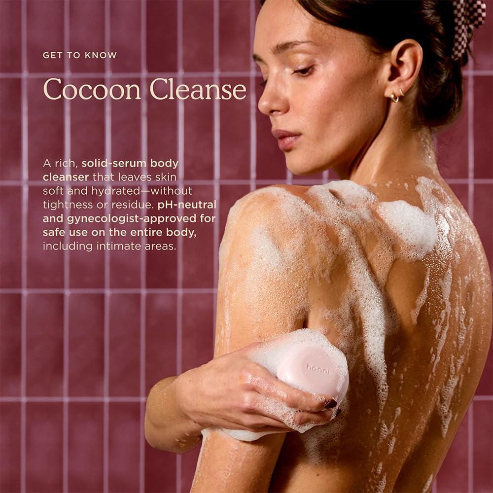 HANNI shea butter spoon with serum showing nourishing emollience