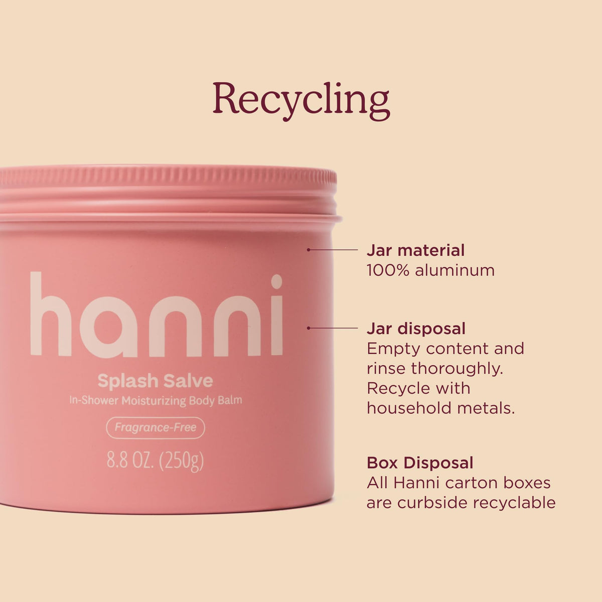 HANNI in-shower lifestyle showing quick application and convenience