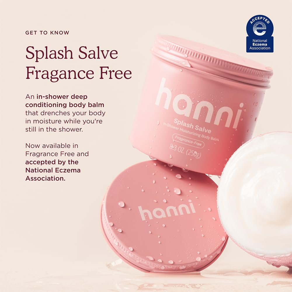 HANNI close-up of solid balm texture that melts on wet skin