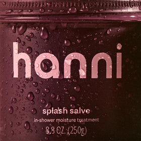 HANNI Splash Salve open balm texture melting for easy skin activation