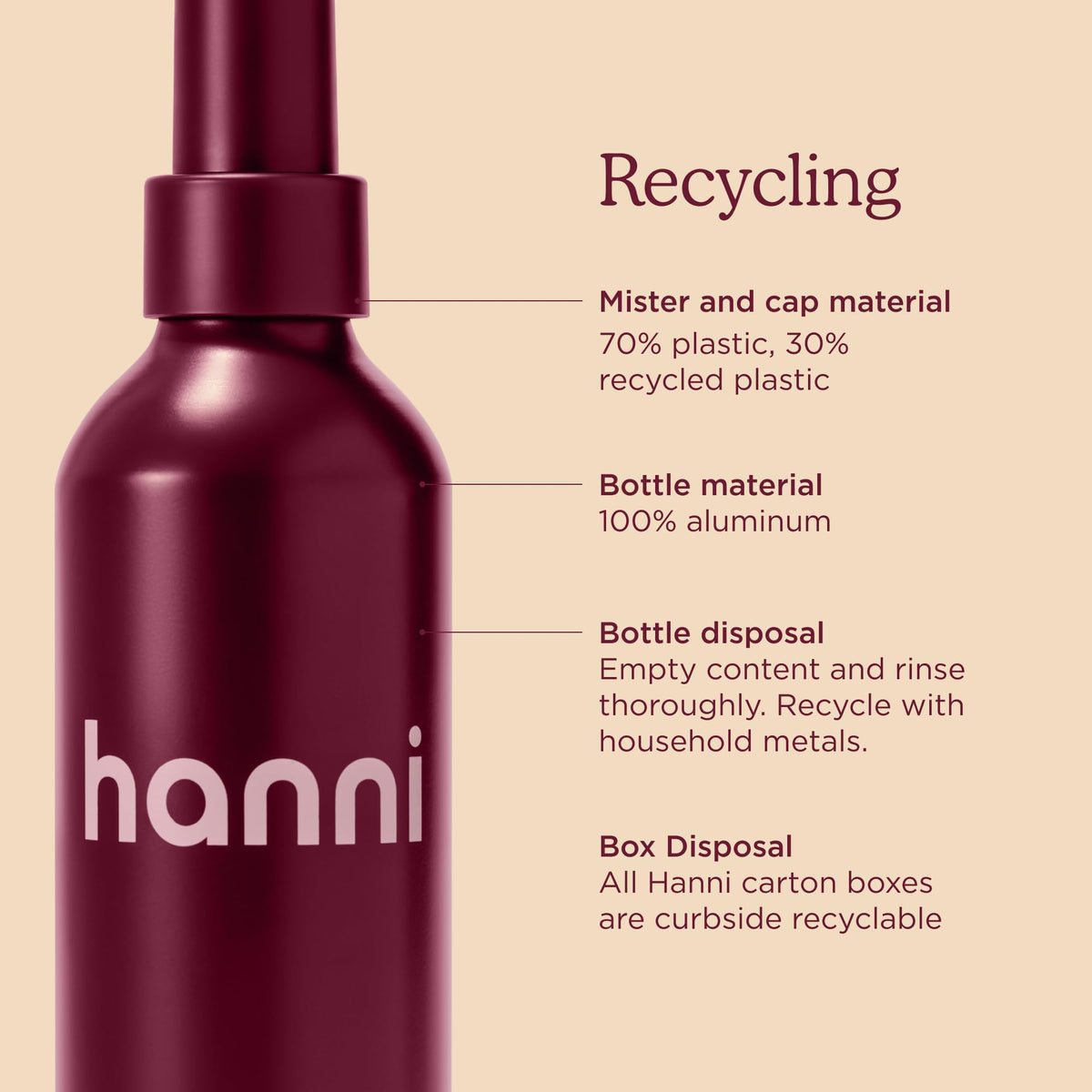 HANNI bottle in travel pouch for easy on-the-go hydration