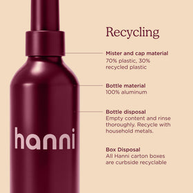 HANNI bottle in travel pouch for easy on-the-go hydration