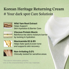 Han&Palace pump dispensing cream emphasizing easy application and controlled amount