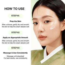 Han&Palace used underarm showing non-irritating formula and improved appearance
