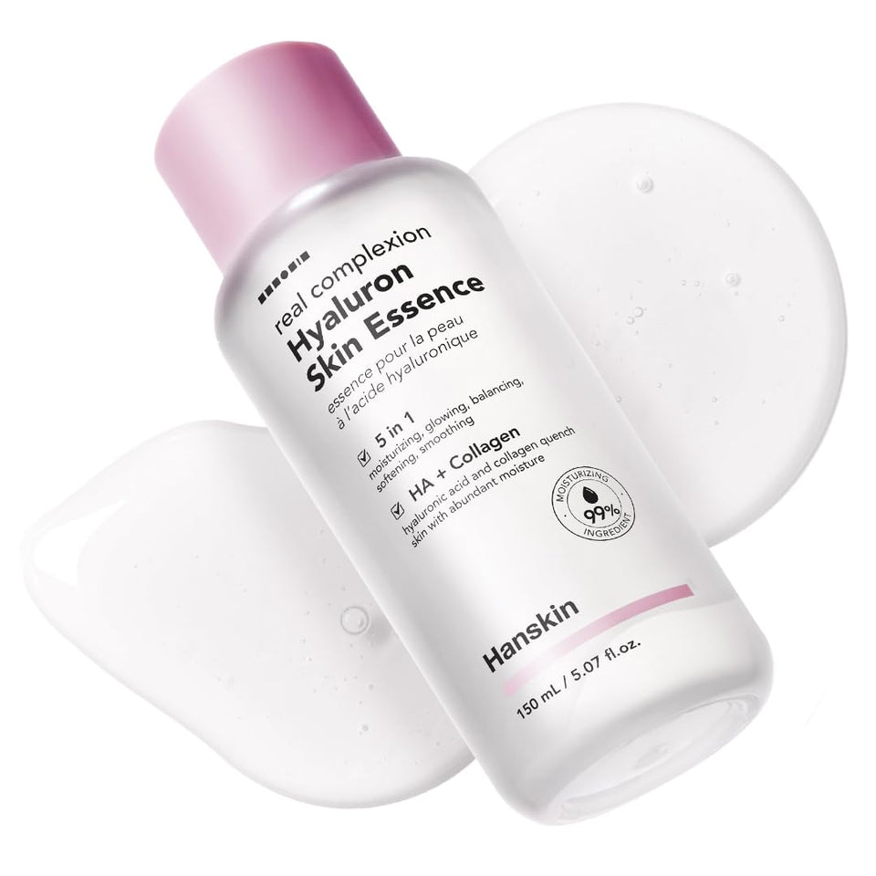 Hanskin front packaging showing hydrating toner for instant glow