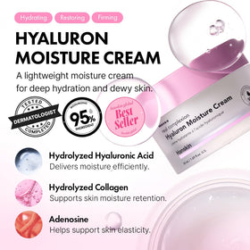 Hanskin ingredient focus with hyaluronic acid and niacinamide for skin support