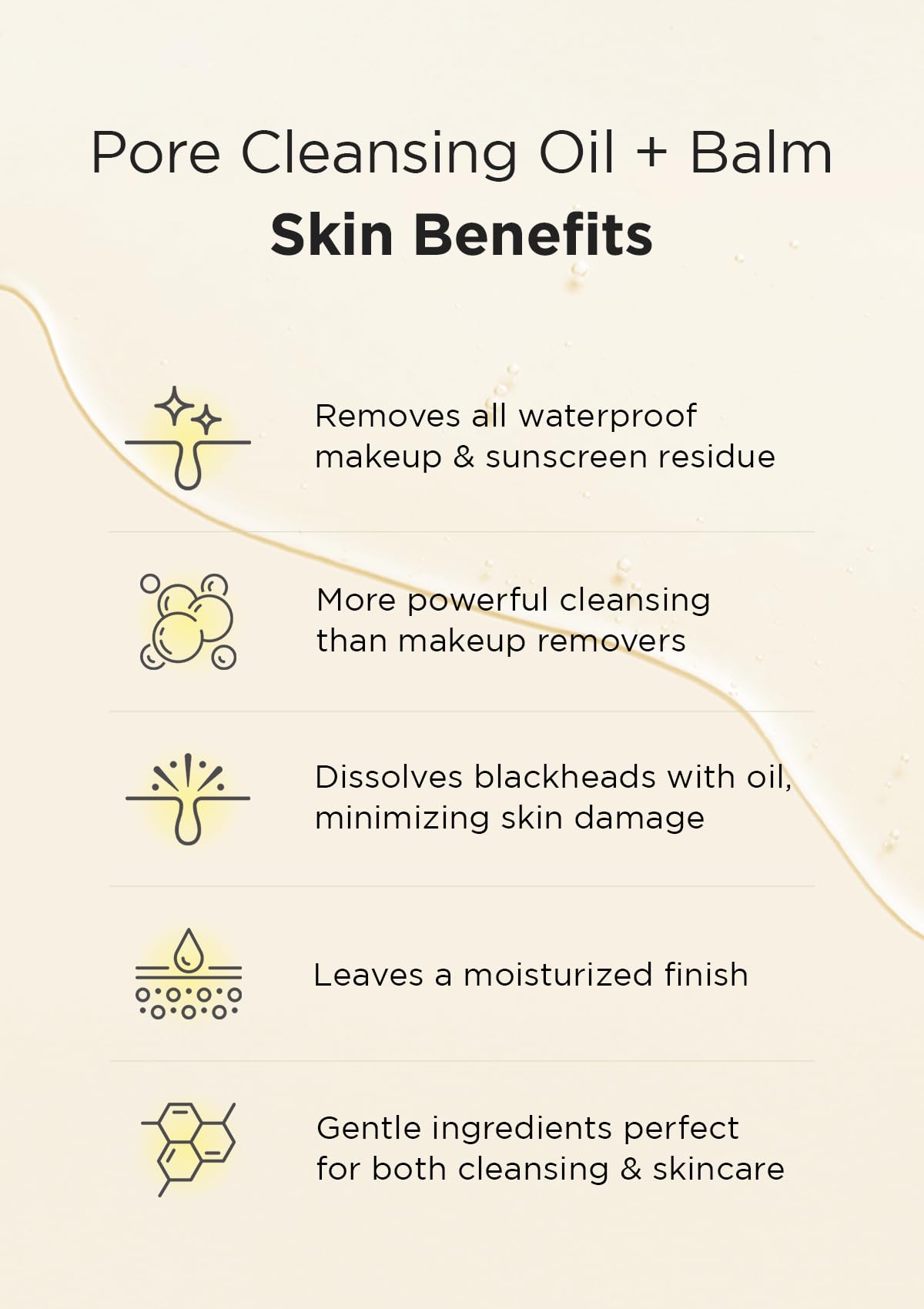 Hanskin label ingredients closeup highlighting PHA and plant oils