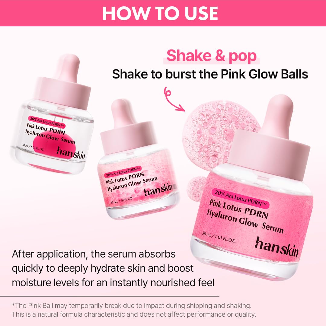 Hanskin pump dispensing serum to show easy, hygienic application