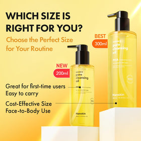 Hanskin texture drop of oil illustrating lightweight, blendable feel