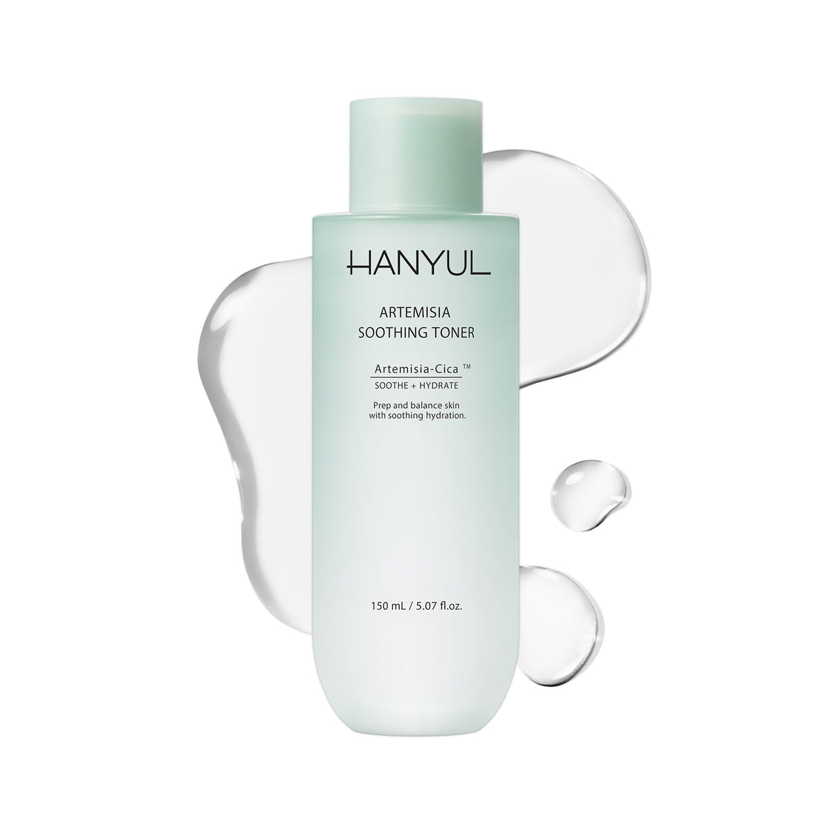 HANYUL Artemisia toner front bottle showing packaging and calm aesthetic