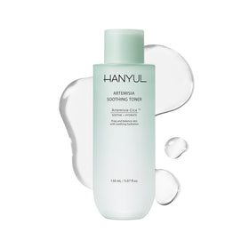 HANYUL Artemisia toner front bottle showing packaging and calm aesthetic