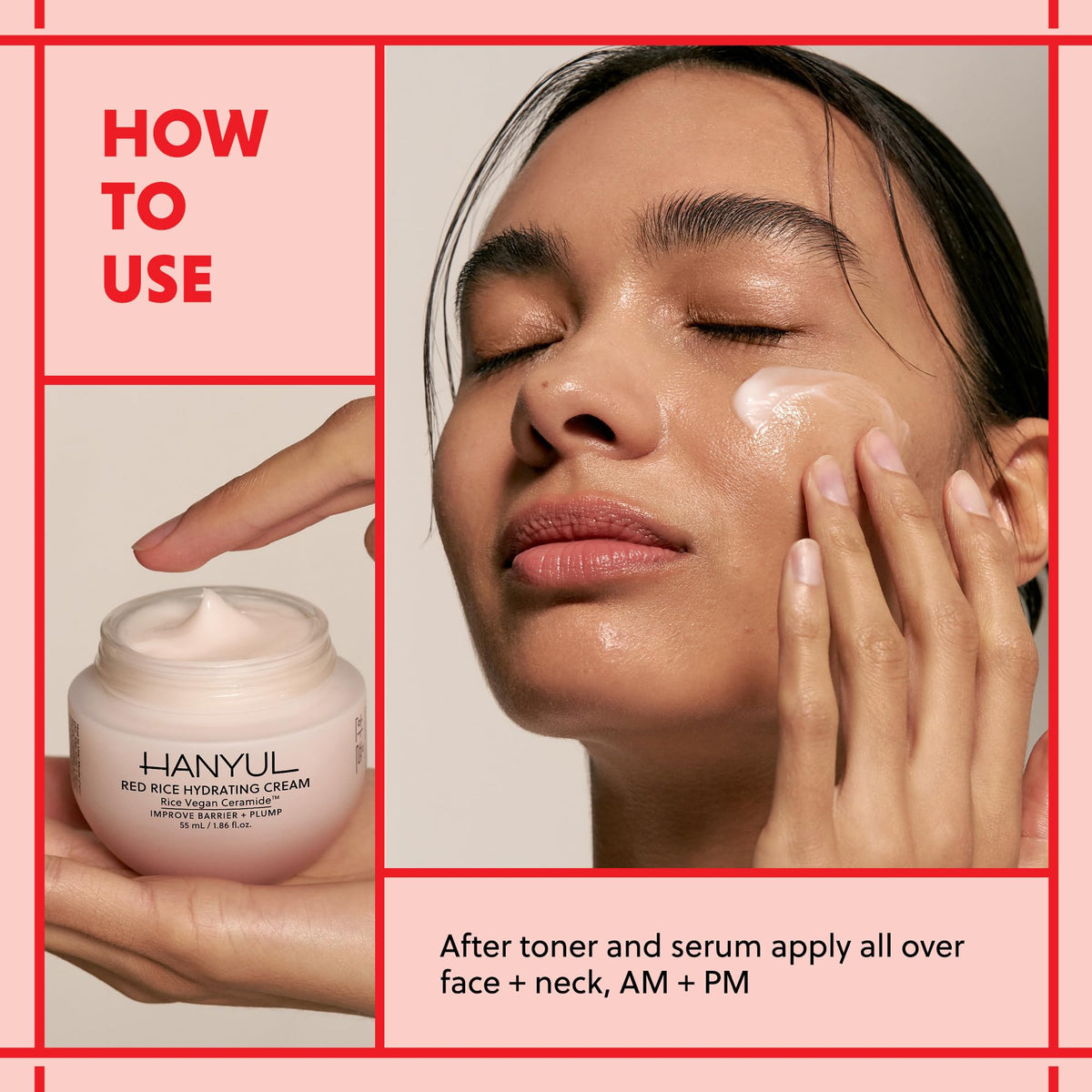 Hanyul jar on vanity styled in bathroom to show daily routine boost