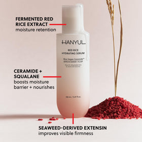 HANYUL pump and label close-up highlighting ingredient transparency and use