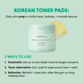Hanyul pads on vanity showcasing pre-makeup priming benefit