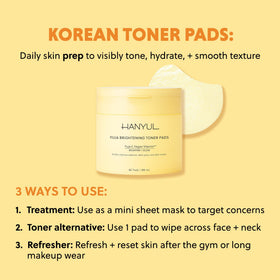 HANYUL pads displayed on bathroom shelf styling to show daily routine integration and convenience