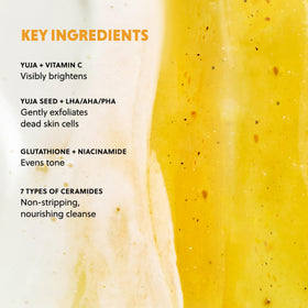 Hanyul yuja with fresh yuja fruit highlighting vitamin C brightening