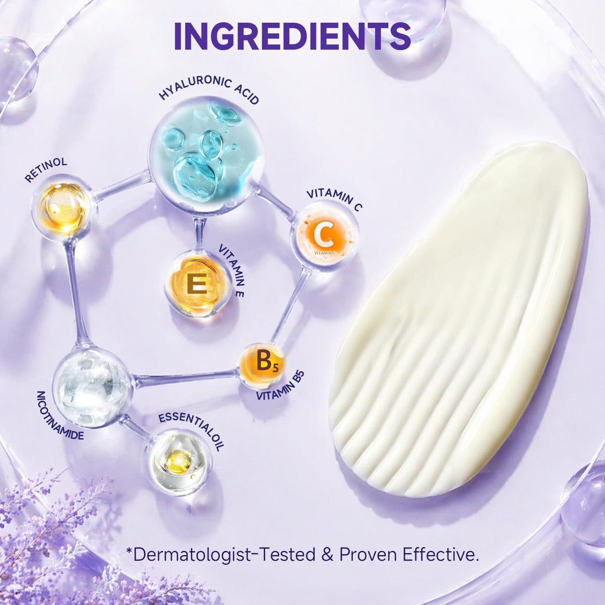 HANYWIL serum applied on hand demonstrating smooth spreadability and quick absorption
