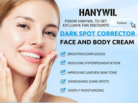 HANYWIL on bathroom shelf in routine setting promoting daily use benefit