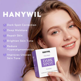 HANYWIL cream drop on skin demonstrating quick absorption and finish