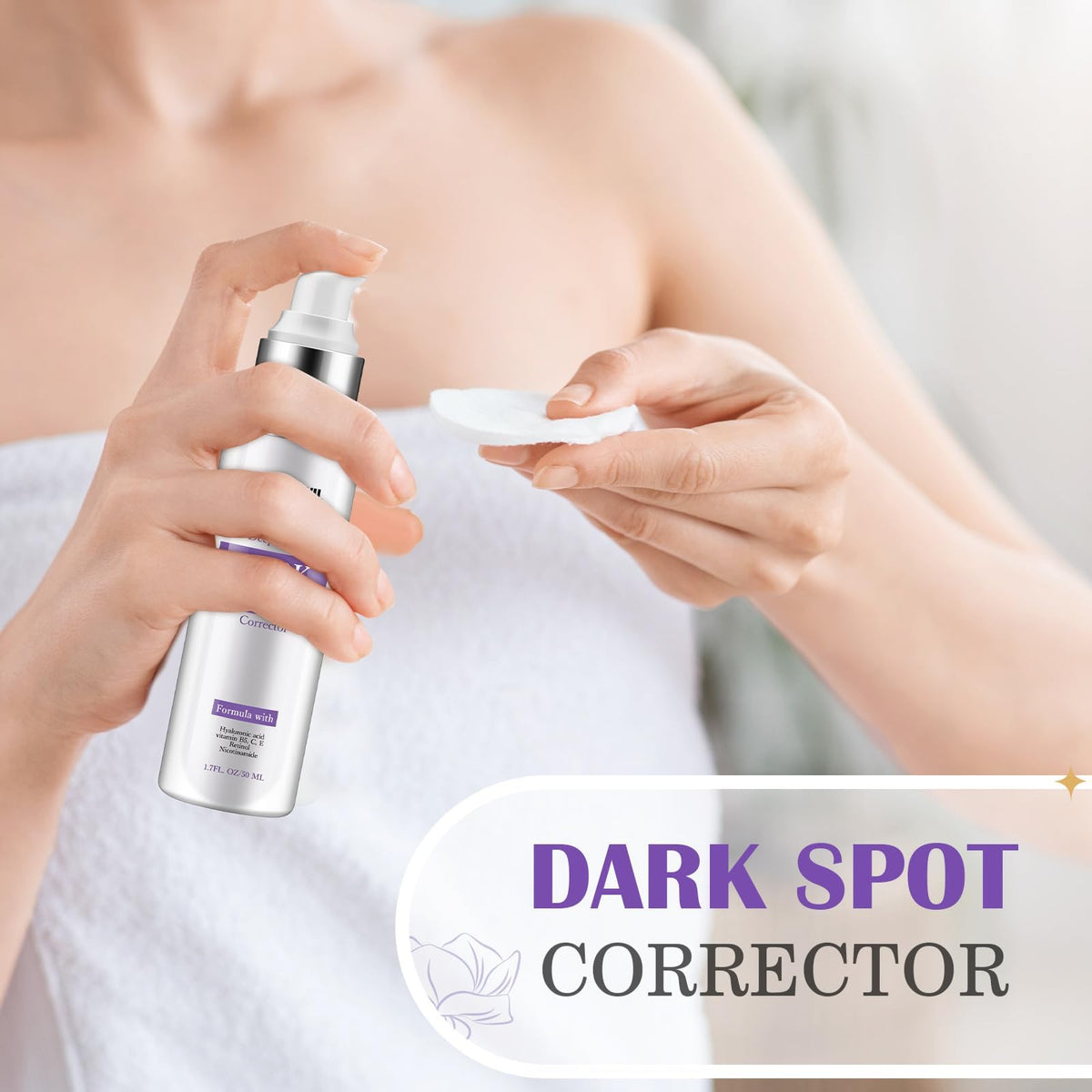 HANYWIL pump dispenser close-up highlighting easy, precise application benefit