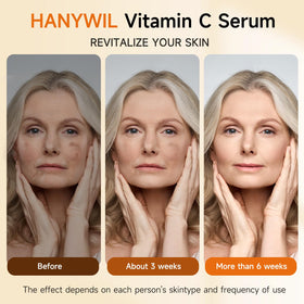 HANYWIL serum texture close-up showing lightweight gel and quick absorption benefit