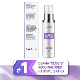 HANYWIL serum texture spread on hand showing lightweight hydration and absorbency