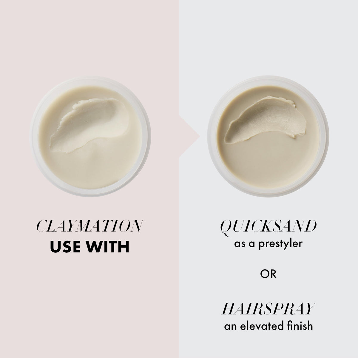 Hanz de Fuko Claymation matte finish on hair under neutral lighting to show texture