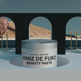 Hanz de Fuko jar beside a coin showing 2 oz travel size advantage for portability