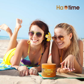 HAOTIME label close-up showing active botanicals and vitamins