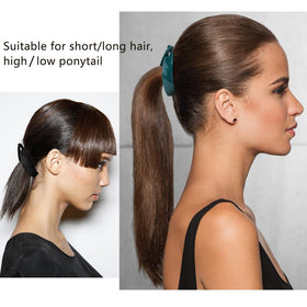 Hapdoo used to secure a compact bun demonstrating neat polished styling