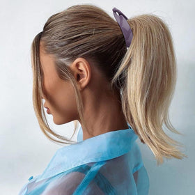 Hapdoo banana clip securing a high ponytail for comfortable, long-lasting wear