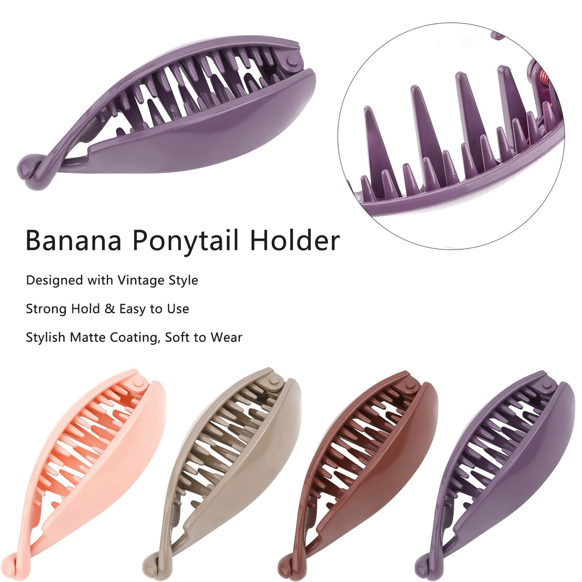 Hapdoo polished acrylic finish detail highlighting smooth edges that protect hair