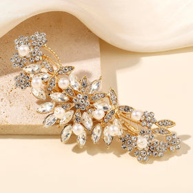 Hapibuy close-up of rhinestones and pearls highlighting sparkle and refinement