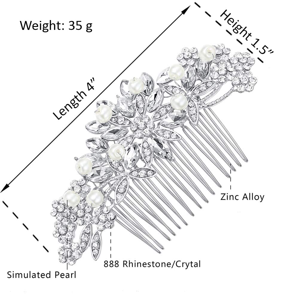Hapibuy comb placed in a bun illustrating hold and decorative effect