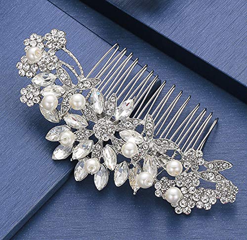 Hapibuy side profile of comb prongs demonstrating secure grip in hair