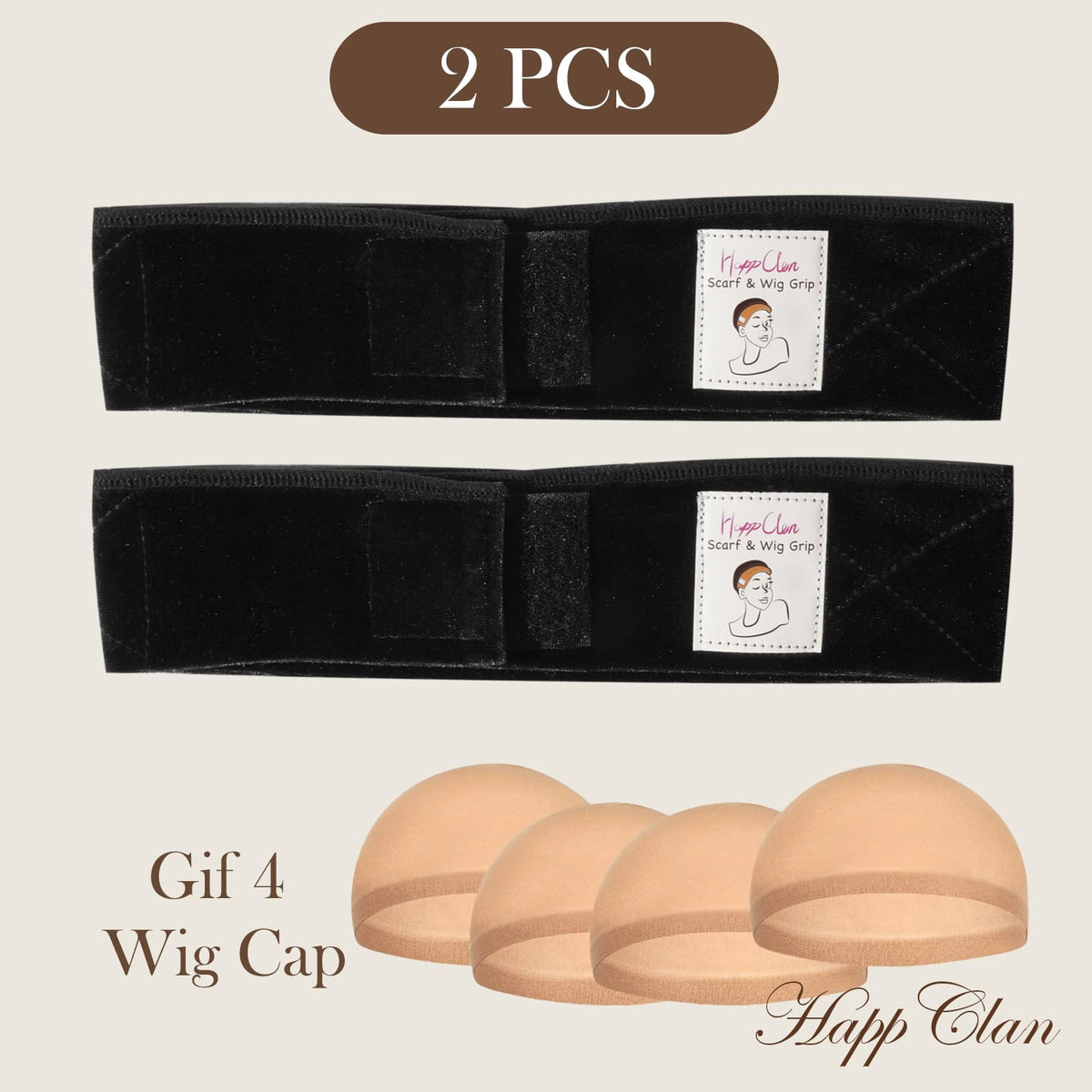 HappClan close-up of velvet texture delivering extra grip and gentle scalp comfort