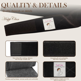 HappClan wig grip band worn on model side view demonstrating discreet security