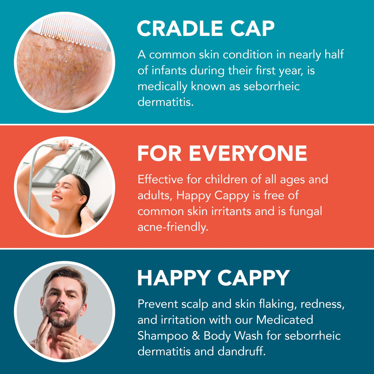 Happy Cappy lather on baby scalp demonstrating effective cleansing without irritation