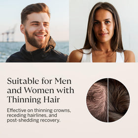 Happy Head in bathroom setting during morning routine, portrays effortless daily use