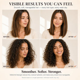 Harmonize Beauty label close-up showing key ingredients like panthenol and green tea