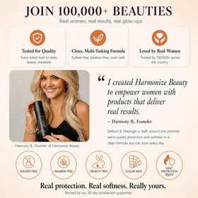 Harmonize Beauty lifestyle mirror use for quick midday refresh benefit