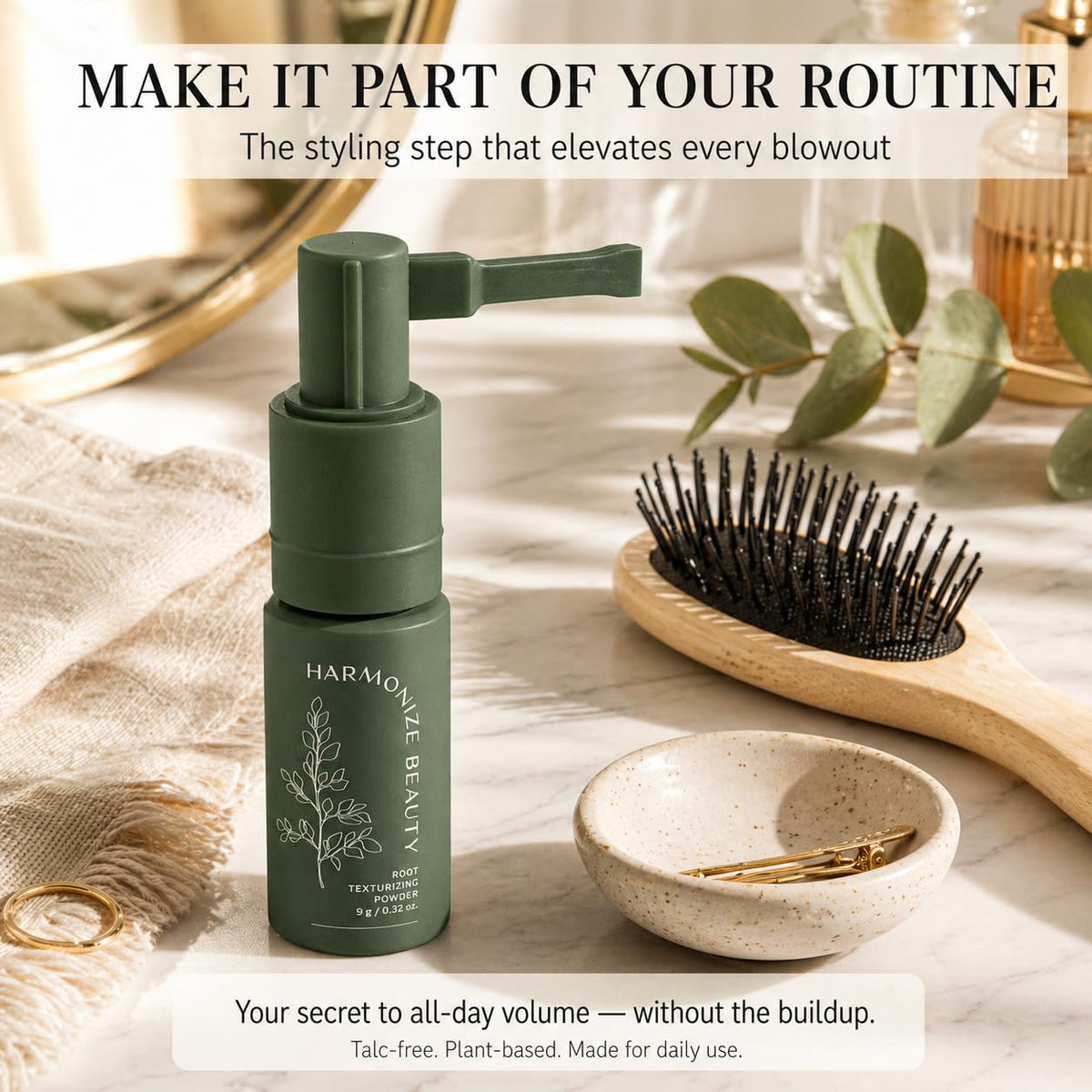 Harmonize Beauty travel purse shot for on-the-go styling convenience