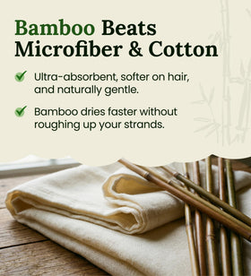 Harmony Weave bamboo fabric close-up displaying soft texture and absorbency for gentler drying