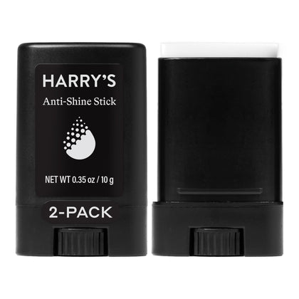 Harry's anti-shine stick front view showing compact travel-friendly design and convenience